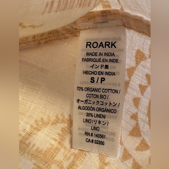 NWT Roark x Hinano Hawaiian Girl Tribal Collab Idle Golden Top Short Set Small - Picture 11 of 11